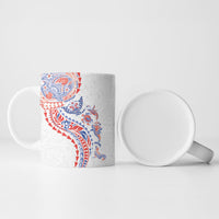 Hawaiian Kakau Tribal Sea Animals Tattoos Ceramic Mug Hawaii Flag Color Inspired