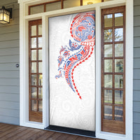 Hawaiian Kakau Tribal Sea Animals Tattoos Door Cover Hawaii Flag Color Inspired