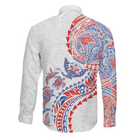 Hawaiian Kakau Tribal Sea Animals Tattoos Family Matching Summer Maxi Dress and Hawaiian Shirt Hawaii Flag Color Inspired LT03 - Polynesian Pride