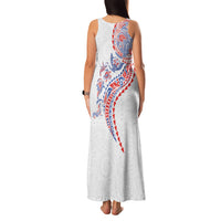 Hawaiian Kakau Tribal Sea Animals Tattoos Family Matching Tank Maxi Dress and Hawaiian Shirt Hawaii Flag Color Inspired LT03 - Polynesian Pride