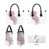 Hawaiian Kakau Tribal Sea Animals Tattoos Leather Bag Hawaii Flag Color Inspired