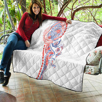 Hawaiian Kakau Tribal Sea Animals Tattoos Quilt Hawaii Flag Color Inspired