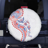 Hawaiian Kakau Tribal Sea Animals Tattoos Spare Tire Cover Hawaii Flag Color Inspired LT03 No hole Multicolor - Polynesian Pride