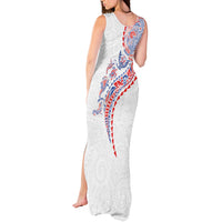 Hawaiian Kakau Tribal Sea Animals Tattoos Tank Maxi Dress Hawaii Flag Color Inspired LT03 - Polynesian Pride