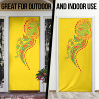 Hawaiian Kakau Tribal Sea Animals Tattoos Door Cover Kanaka Maoli Flag Color Inspired LT03 - Polynesian Pride