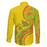Hawaiian Kakau Tribal Sea Animals Tattoos Family Matching Mermaid Dress and Hawaiian Shirt Kanaka Maoli Flag Color Inspired LT03 - Polynesian Pride