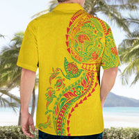 Hawaiian Kakau Tribal Sea Animals Tattoos Hawaiian Shirt Kanaka Maoli Flag Color Inspired LT03 - Polynesian Pride