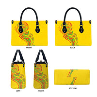 Hawaiian Kakau Tribal Sea Animals Tattoos Leather Bag Kanaka Maoli Flag Color Inspired LT03 - Polynesian Pride