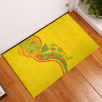 Hawaiian Kakau Tribal Sea Animals Tattoos Rubber Doormat Kanaka Maoli Flag Color Inspired LT03 - Polynesian Pride