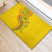 Hawaiian Kakau Tribal Sea Animals Tattoos Rubber Doormat Kanaka Maoli Flag Color Inspired LT03 - Polynesian Pride