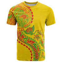 Hawaiian Kakau Tribal Sea Animals Tattoos T Shirt Kanaka Maoli Flag Color Inspired LT03 Multicolor - Polynesian Pride