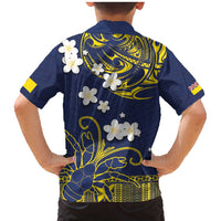 Niue Independence Day Family Matching Mermaid Dress and Hawaiian Shirt Hiapo Pattern Fiti Pua and Uga LT03 - Polynesian Pride