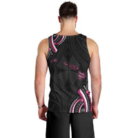 Traditional Art Hawaiian Kakau Tattoos Men Tank Top Pink Color - Polynesian Pride