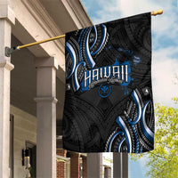 Traditional Art Hawaiian Kakau Tattoos Garden Flag Blue Color LT03 House Flag Blue - Polynesian Pride