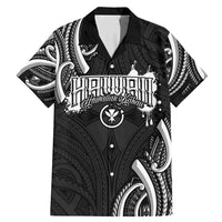 Traditional Art Hawaiian Kakau Tattoos Family Matching Mermaid Dress and Hawaiian Shirt White LT03 Dad's Shirt - Short Sleeve White - Polynesian Pride