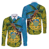 Tuvalu and Australia Together Family Matching Off Shoulder Maxi Dress and Hawaiian Shirt Tapa Pattern and Aboriginal mix Culture