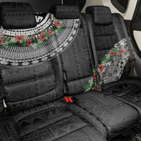 Fiji Hibiscus Back Car Seat Cover Tapa Masi Motifs with Tropical Plants