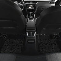 Fiji Hibiscus Car Mats Tapa Masi Motifs with Tropical Plants