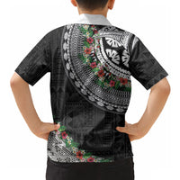 Fiji Hibiscus Hawaiian Shirt Tapa Masi Motifs with Tropical Plants