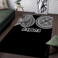 Samoa Traditional Tattoo Area Rug Tribal Tatau Pattern