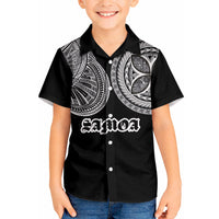 Samoa Traditional Tattoo Kid Hawaiian Shirt Tribal Tatau Pattern