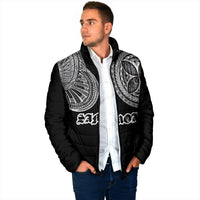 Samoa Traditional Tattoo Padded Jacket Tribal Tatau Pattern