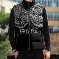 Samoa Traditional Tattoo Sleeveless Puffer Jacket Tribal Tatau Pattern