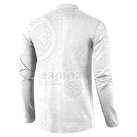 Samoa Lotu Tamaiti Button Sweatshirt Tribal Tatau with Siapo Pattern
