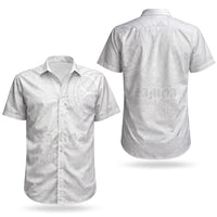 Samoa Lotu Tamaiti Couples Matching Off The Shoulder Long Sleeve Dress and Hawaiian Shirt Tribal Tatau with Siapo Pattern