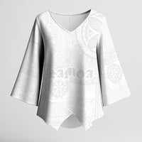 Samoa Lotu Tamaiti Kimono Sleeve Blouse Tribal Tatau with Siapo Pattern