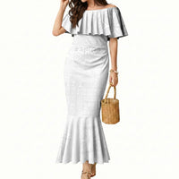 Samoa Lotu Tamaiti Mermaid Dress Tribal Tatau with Siapo Pattern