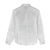 Samoa Lotu Tamaiti Women Casual Shirt Tribal Tatau with Siapo Pattern