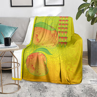 Hawaiian Mango Blanket Polynesian Art Pattern and Kakau Tattoo