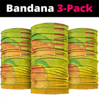 Hawaiian Mango Neck Gaiter Polynesian Art Pattern and Kakau Tattoo
