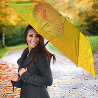 Hawaiian Mango Umbrella Polynesian Art Pattern and Kakau Tattoo