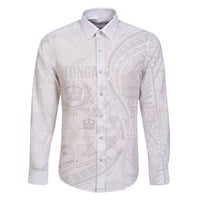 Tonga Faka Sepitema Family Matching Long Sleeve Bodycon Dress and Hawaiian Shirt Ngatu Pattern with Plumeria and Hibiscus