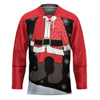 Polynesian Santa Claus Costume Funny Hockey Jersey