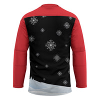 Polynesian Santa Claus Costume Funny Hockey Jersey
