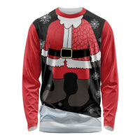 Polynesian Santa Claus Costume Funny Long Sleeve Shirt