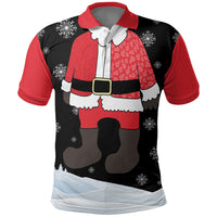 Polynesian Santa Claus Costume Funny Polo Shirt