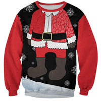 Polynesian Santa Claus Costume Funny Sweatshirt