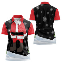 Polynesian Santa Claus Costume Funny Women Polo Shirt