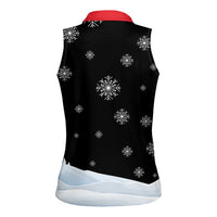 Polynesian Santa Claus Costume Funny Women Sleeveless Polo Shirt