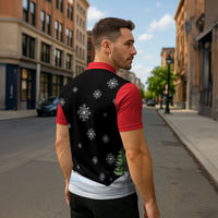 Polynesian Santa Claus Costume Funny Zipper Polo Shirt