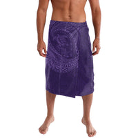 Hawaiian Turtle and Shark Lavalava Kakau Tribal with Polynesian Pattern Purple Color