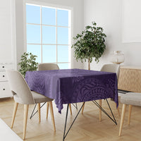 Hawaiian Turtle and Shark Tablecloth Kakau Tribal with Polynesian Pattern Purple Color