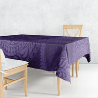 Hawaiian Turtle and Shark Tablecloth Kakau Tribal with Polynesian Pattern Purple Color
