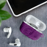 Hawaiian Turtle and Shark AirPods Case Kakau Tribal with Polynesian Pattern Pink Color