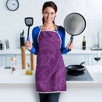 Hawaiian Turtle and Shark Apron Kakau Tribal with Polynesian Pattern Pink Color