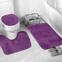 Hawaiian Turtle and Shark Bathroom Set Kakau Tribal with Polynesian Pattern Pink Color